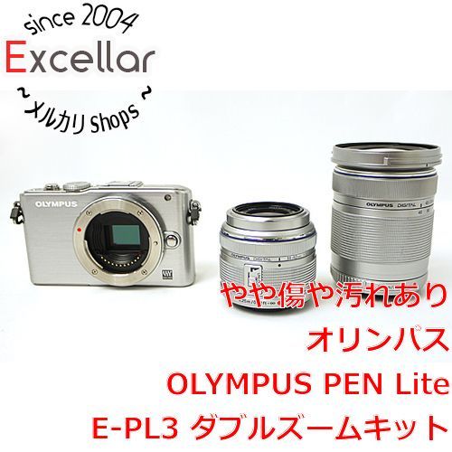 bn:14] OLYMPUS マイクロ一眼 E-PL3 ダブルズームキット SLV 訳あり