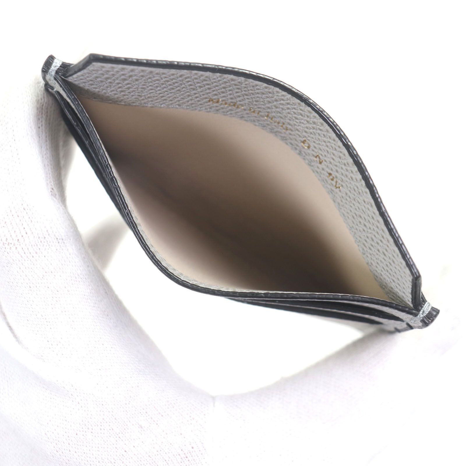 未使用品▽Valextra ヴァレクストラ V8L77 牛革 レザー パスケース  