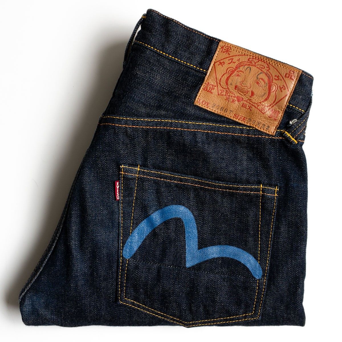 美品/濃紺】EVISU 【LOT.2000T デニムパンツ】33×32 エビス ジーンズ