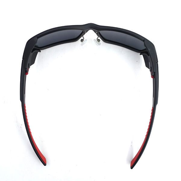 Zeque　ゼグー ◆サングラス/HOVER D1966/TALEXレンズ/ブラック×レッド メンズファッション【サングラス/メガネ】 【中古】 Zeque ゼグー ◇サングラス/HOVER D1966/TALEXレンズ/ブラック×レッド