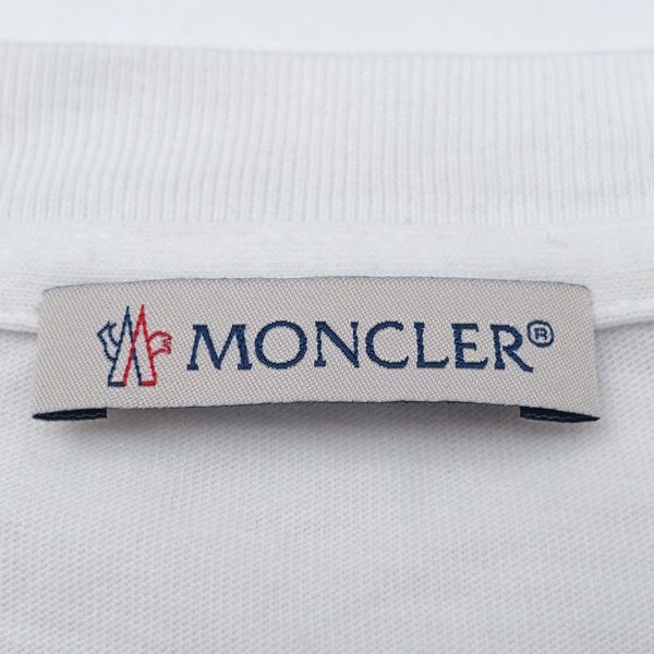 MONCLER / モンクレール ◇半袖Tシャツ/ロゴワッペン/ホワイト/サイズ