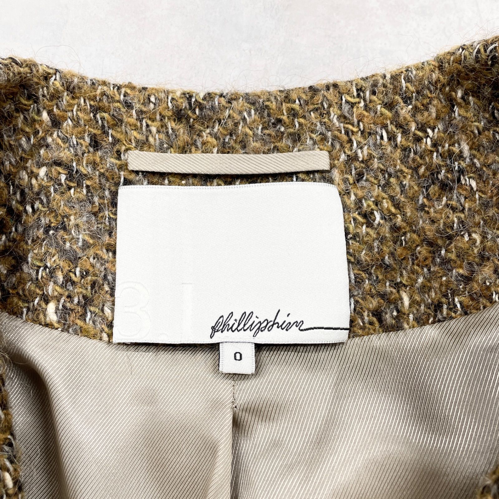 ◎3.1 Phillip Lim スリーワンフィリップリム ロングコート ツイード 