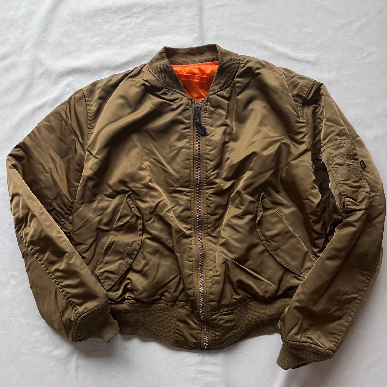 ALPHA アルファ MA-1 ミリタリー ジャケット フライトジャケット 90s