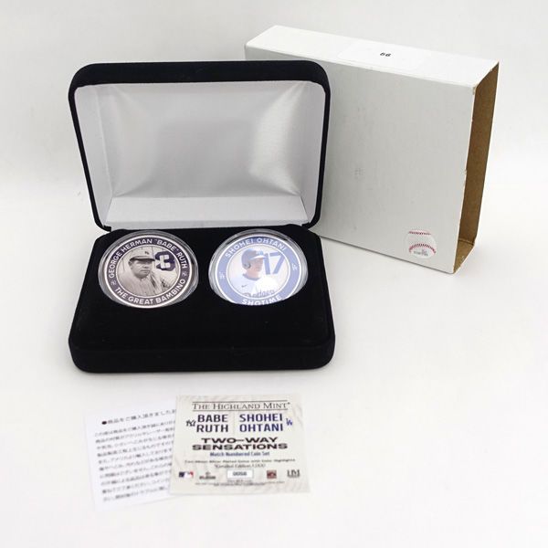 大谷翔平&ベーブ ルース レジェンドコラボ コインセット 56 1000 趣味雑貨