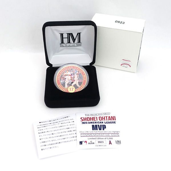 HIGHLAND MINT ◇大谷翔平 2023 MVP受賞記念ゴールドコイン リミテッド