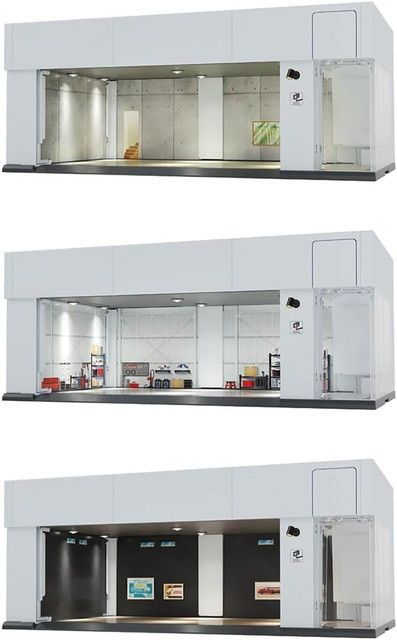 新品 【2点セット(トミカ3台)】トミカプレミアム tomica GARAGE SILVER