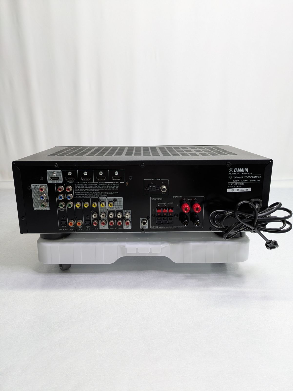 動作確認済み】YAMAHA・ヤマハ・RX-V375・AVアンプ・AVレシーバー