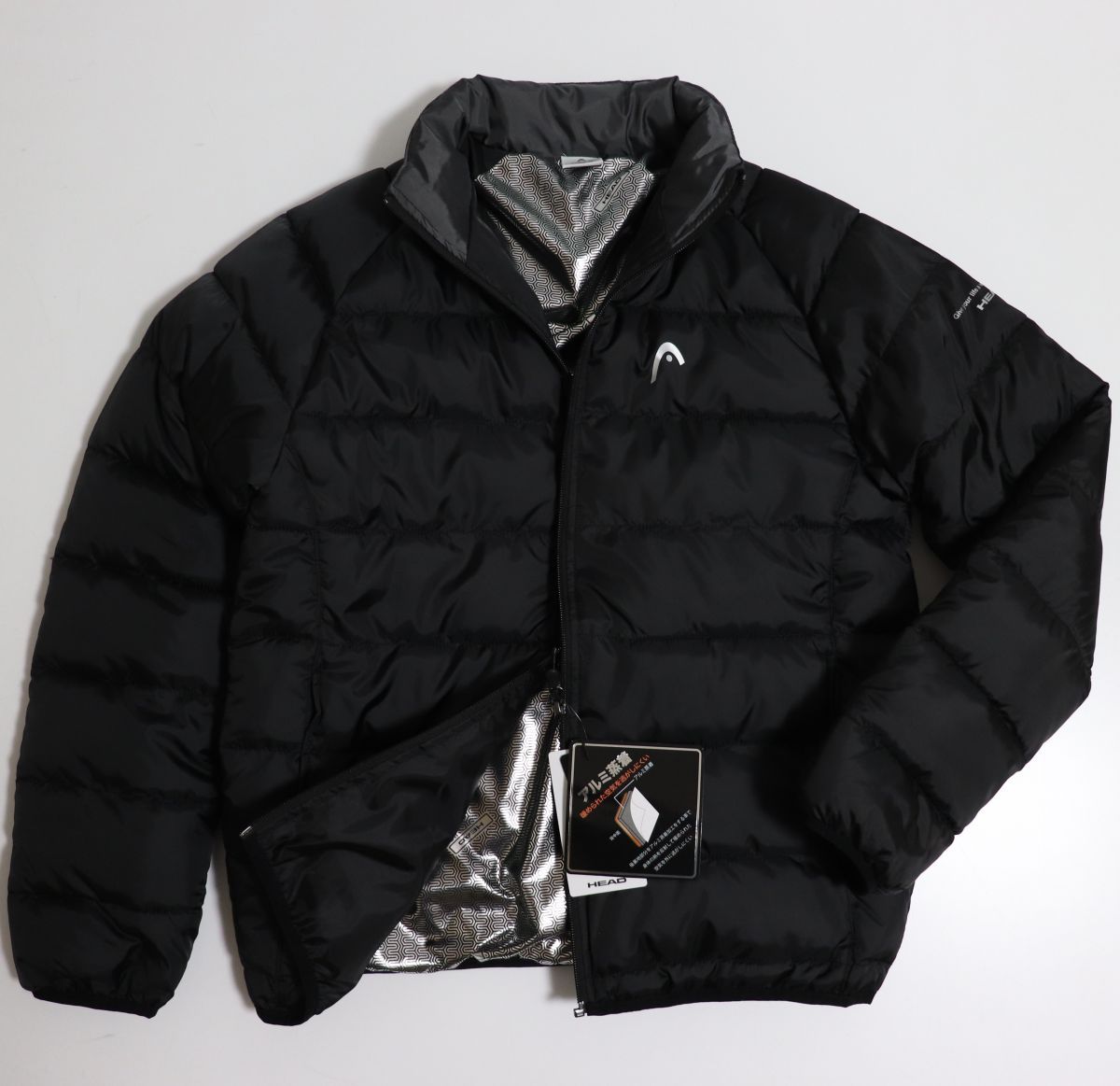 ★ヘッド HEAD アルミ 発熱 防風 防寒 厚手 中綿 保温 ウインド ブルゾン ジャケット チャコール XXXLサイズ[0194311K-14-4L]一 二★QWER★ ☆ヘッド HEAD 新品 メンズ アルミ 発熱 防風 防寒 厚手 中綿 保温