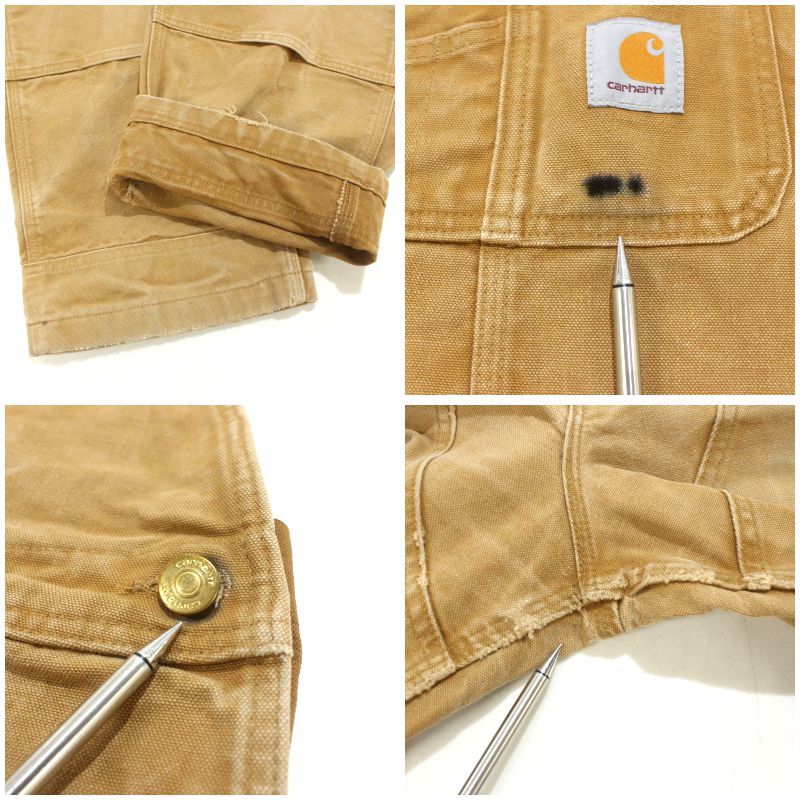 00s Carhartt ダブルニー R01-M ダック オーバーオール メンズ XL