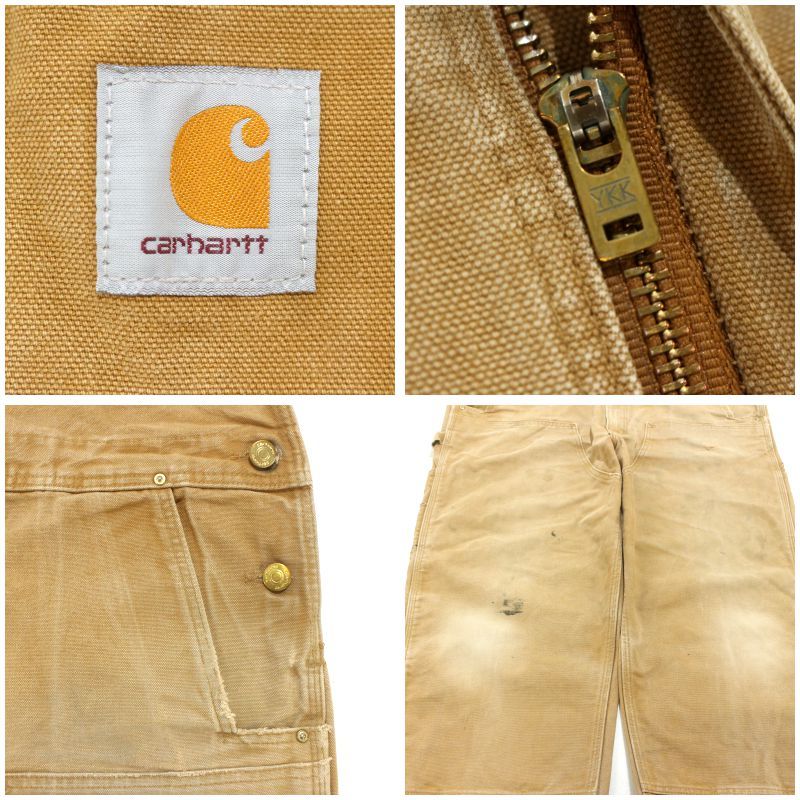 00s Carhartt ダブルニー R01-M ダック オーバーオール メンズ XL