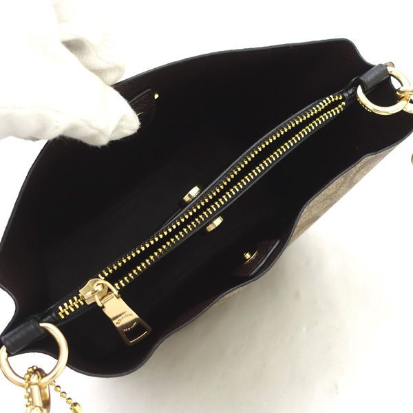 COACH / コーチ ◇モリー バケット バッグ 22 シグネチャー キャンバス