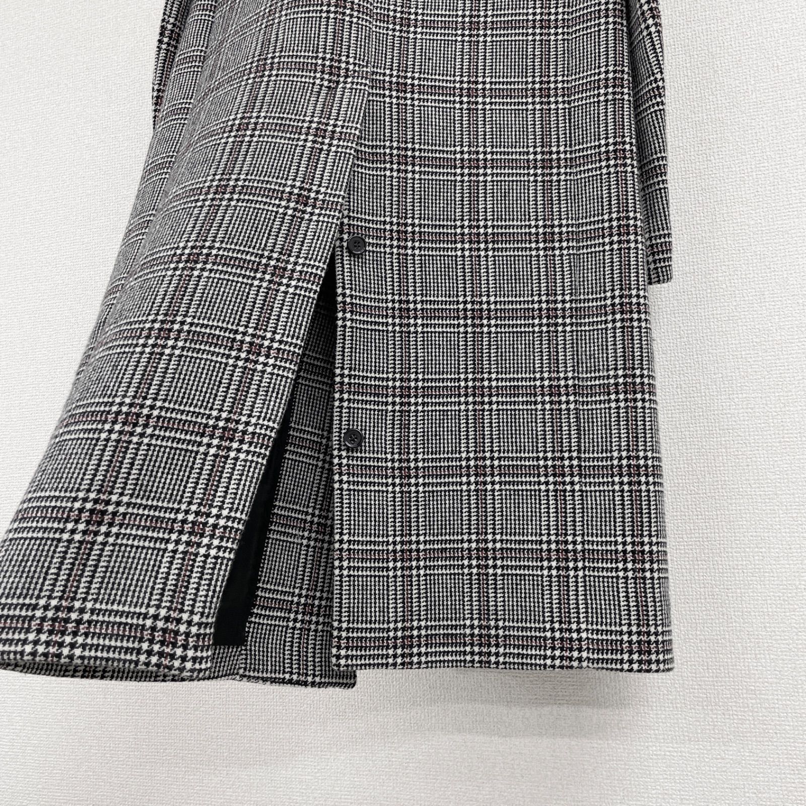 チェック柄 ウール