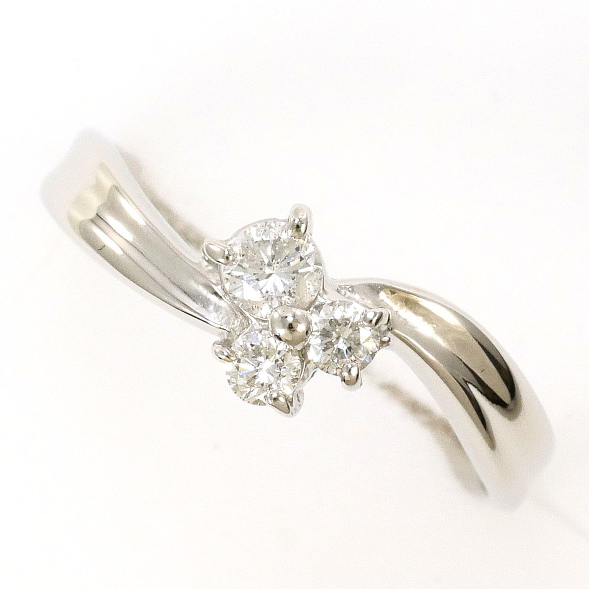 エステール PT900/プラチナ リング・指輪 8号 ダイヤモンド 0.20ct 総 