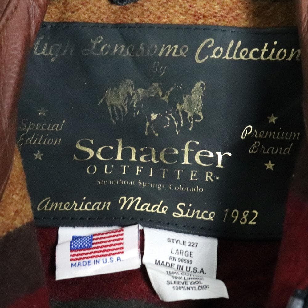 USA製 Schaefer 本革切替 オイルドコットン ウエスタンコート - メルカリ