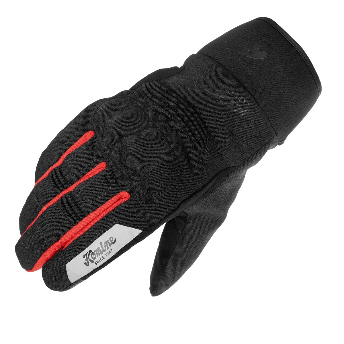 コミネ KOMINE バイク用 06-859 GK-859 プロテクトウインターグローブ-ランパート Black Red 2 XL