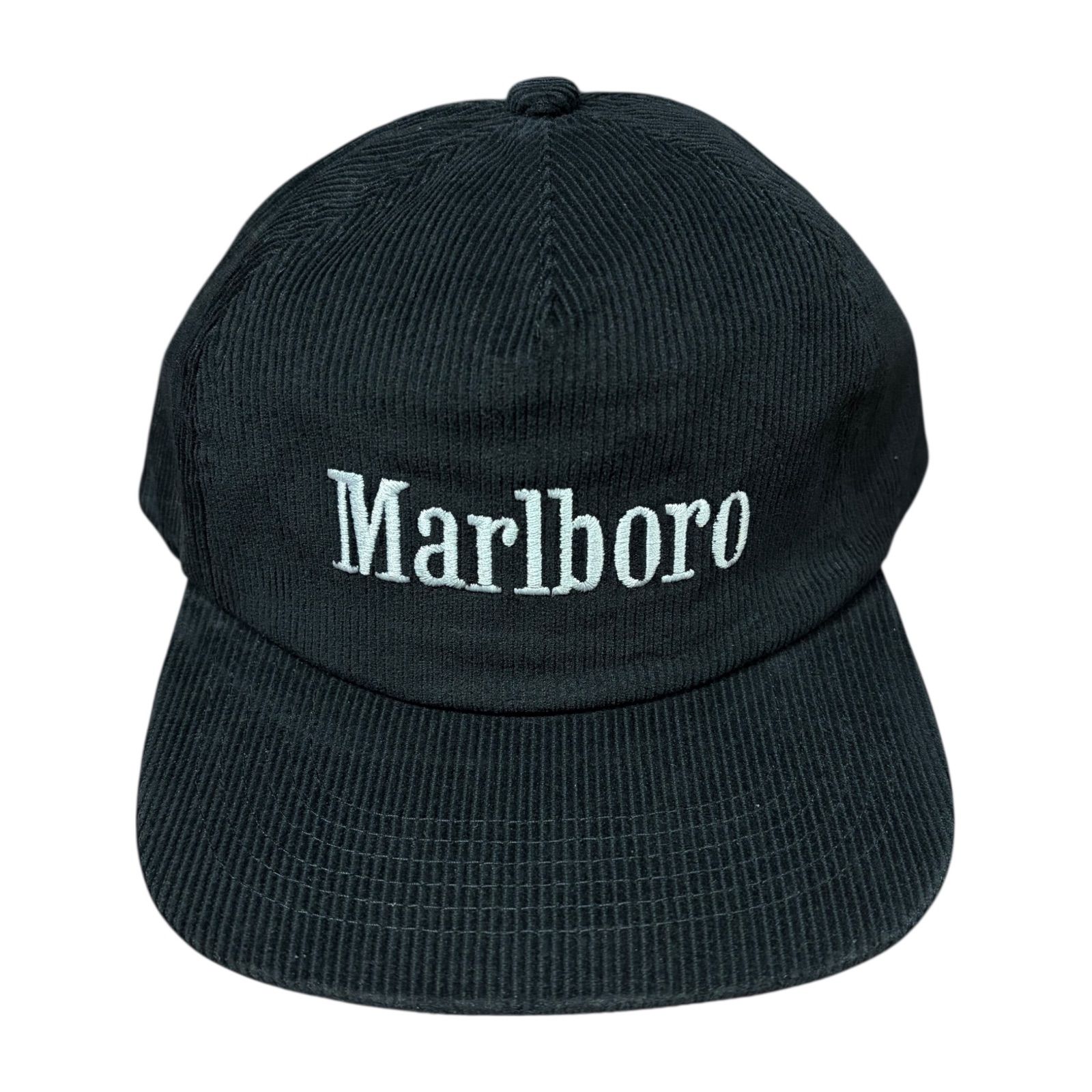 Marlboro Logo Embroidery Corduroy Cap Trucker Cap マールボロ