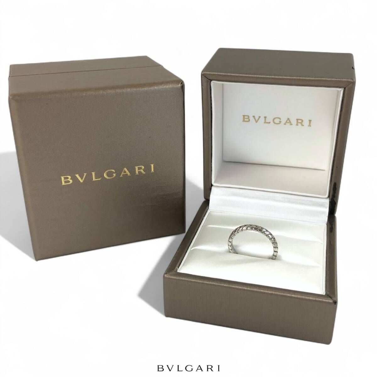 BVLGARI ブルガリ スピガリング Pt950 プラチナ950 #49 / 4.0g 指輪 