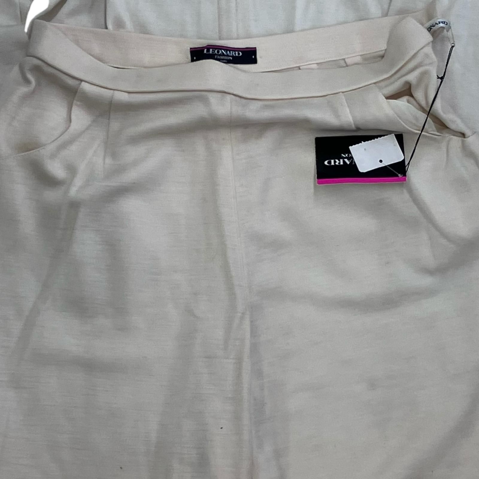 186004 LEONARD レオナール セットアップ カシミヤ コットン