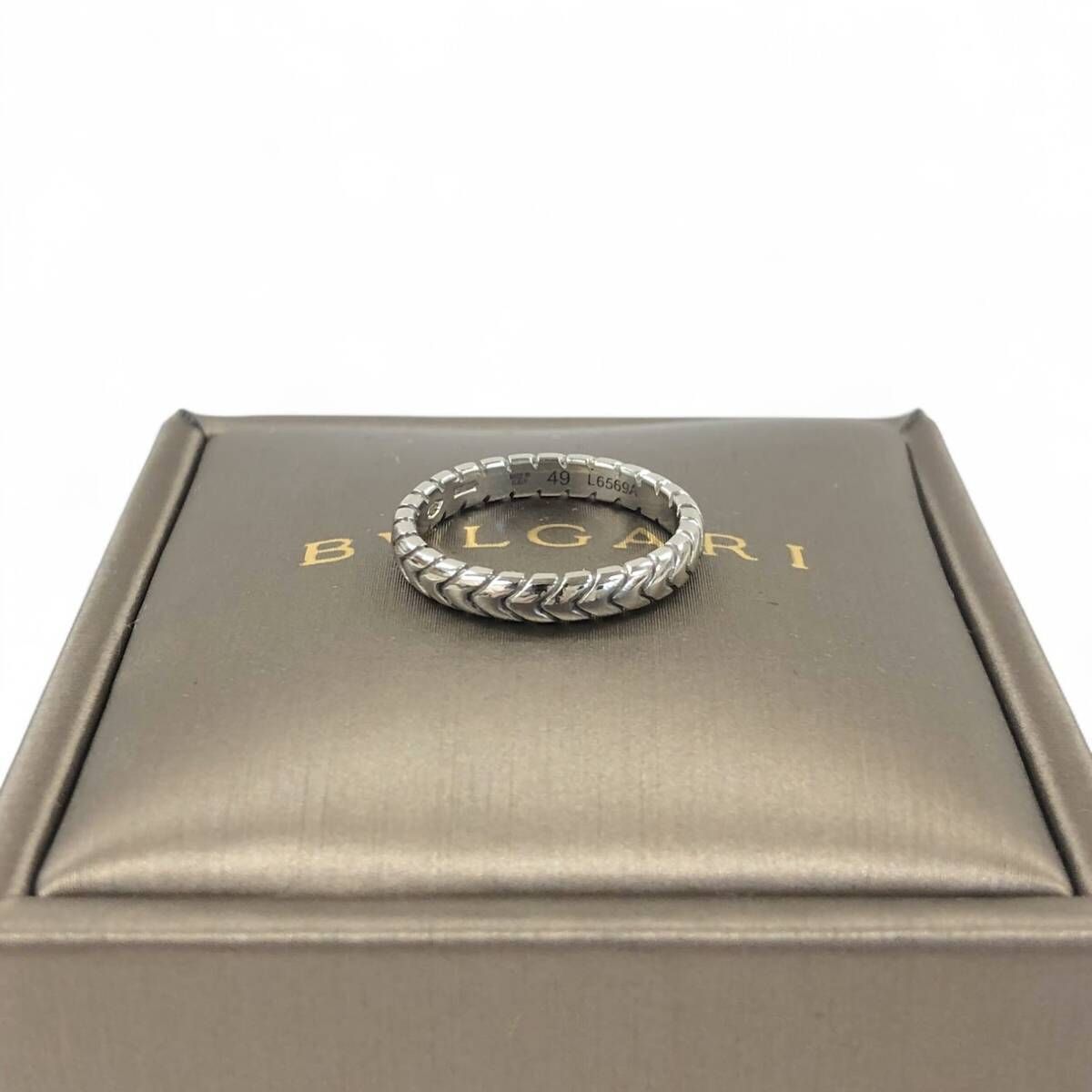 ブルガリ BVLGARI スピガ Pt950プラチナ アウトレット 1Pダイヤ 