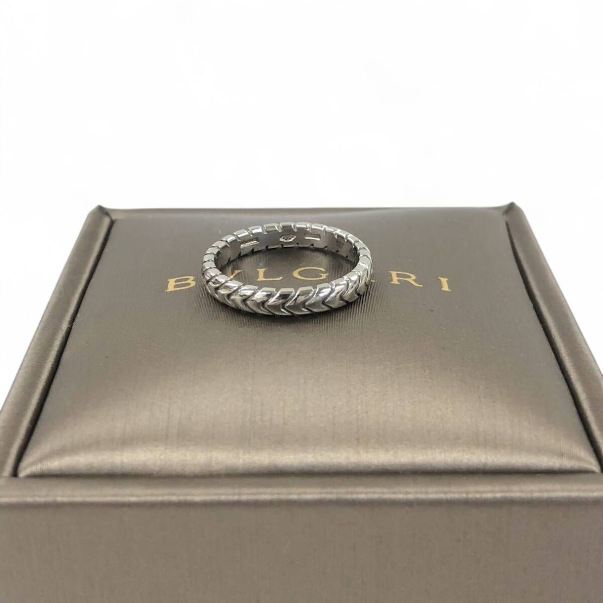 BVLGARI ブルガリ スピガリング Pt950 プラチナ950 #49 / 4.0g 指輪 