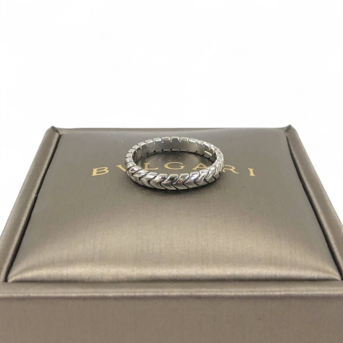 BVLGARI ブルガリ スピガリング Pt950 プラチナ950 #49 / 4.0g 指輪 