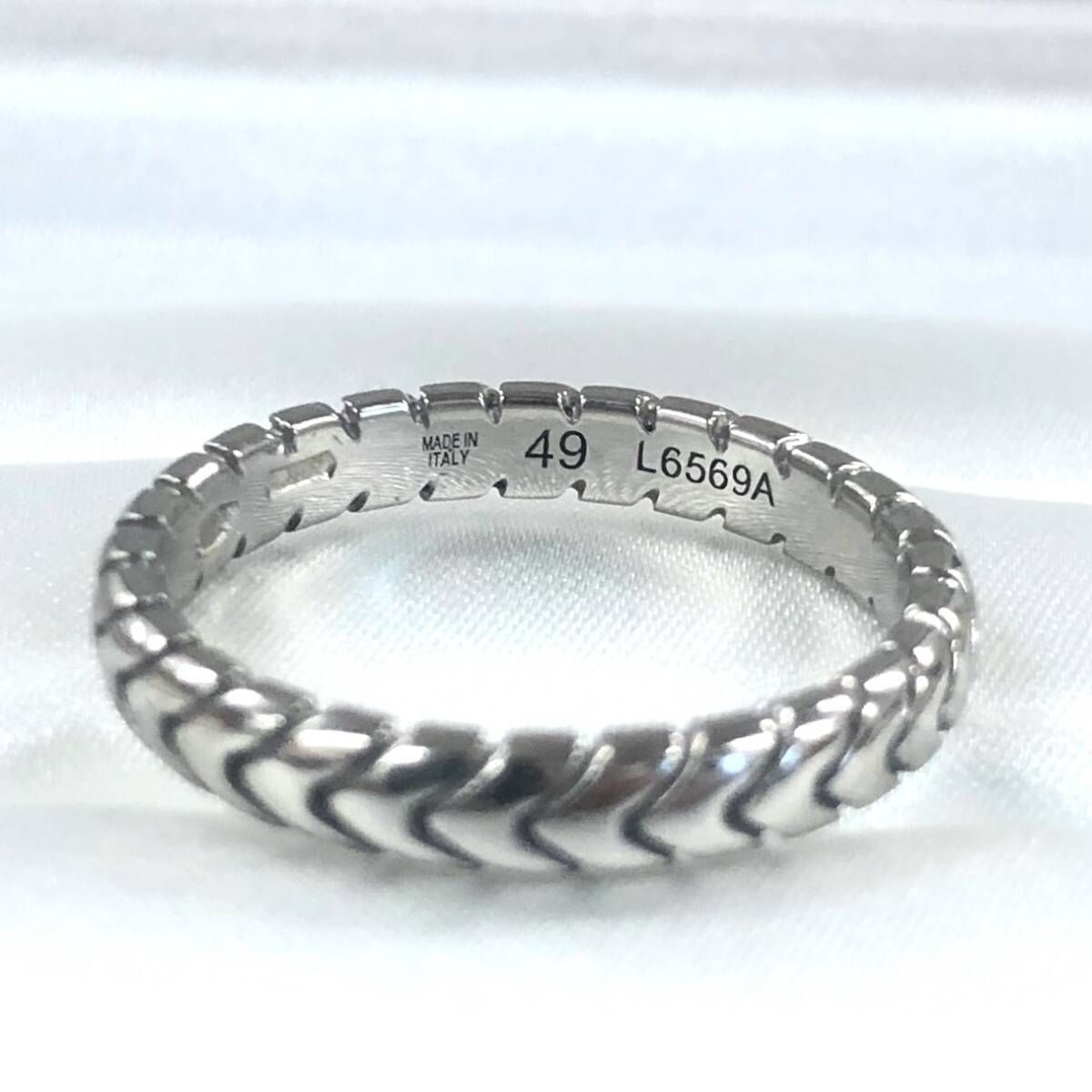 BVLGARI ブルガリ スピガリング Pt950 プラチナ950 #49 / 4.0g 指輪 