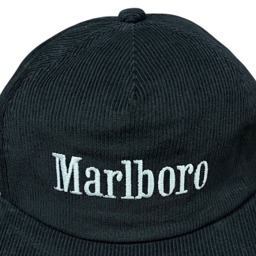 Marlboro Logo Embroidery Corduroy Cap Trucker Cap マールボロ