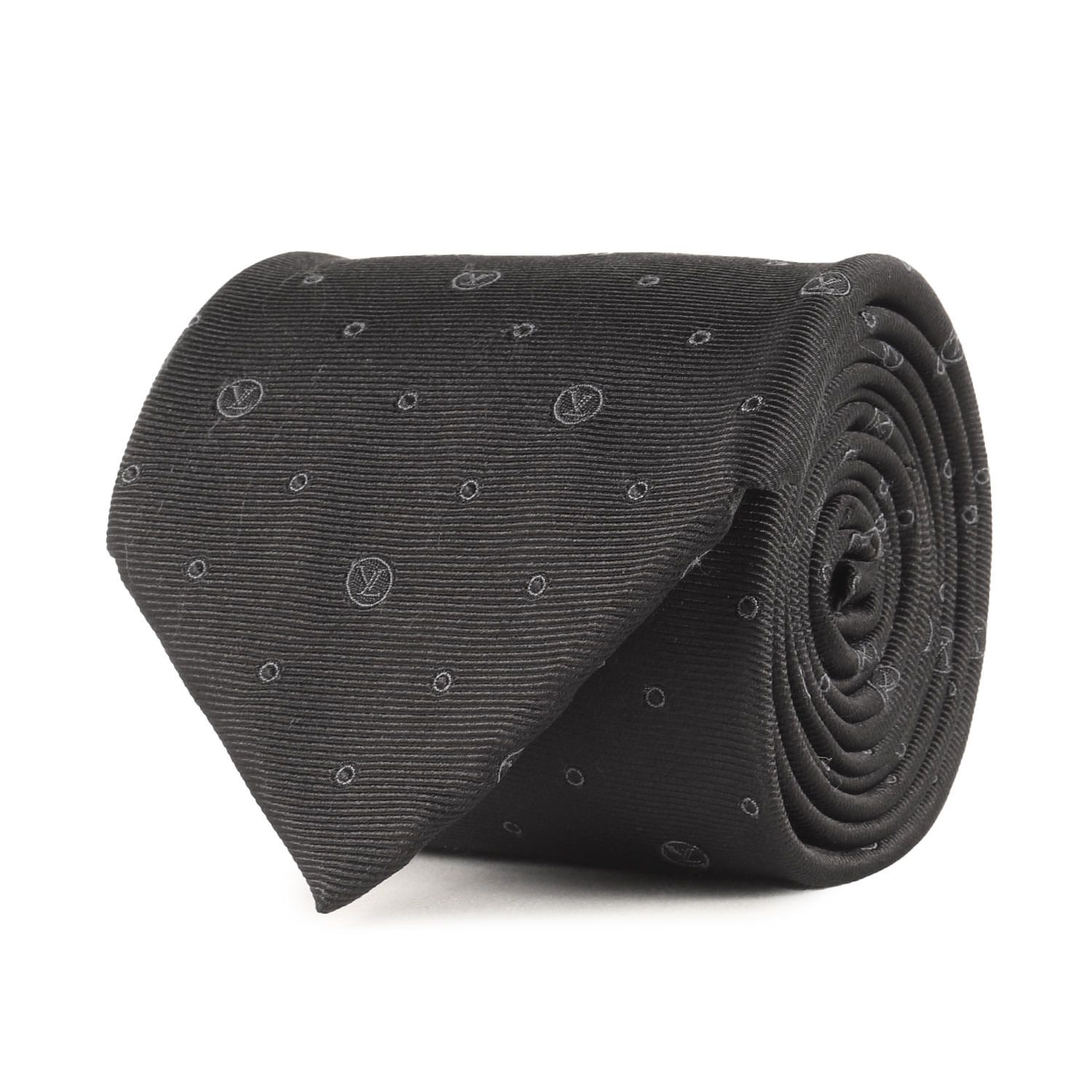 LOUIS VUITTON ルイヴィトン ネクタイ | サークルLVロゴ柄 シルク  