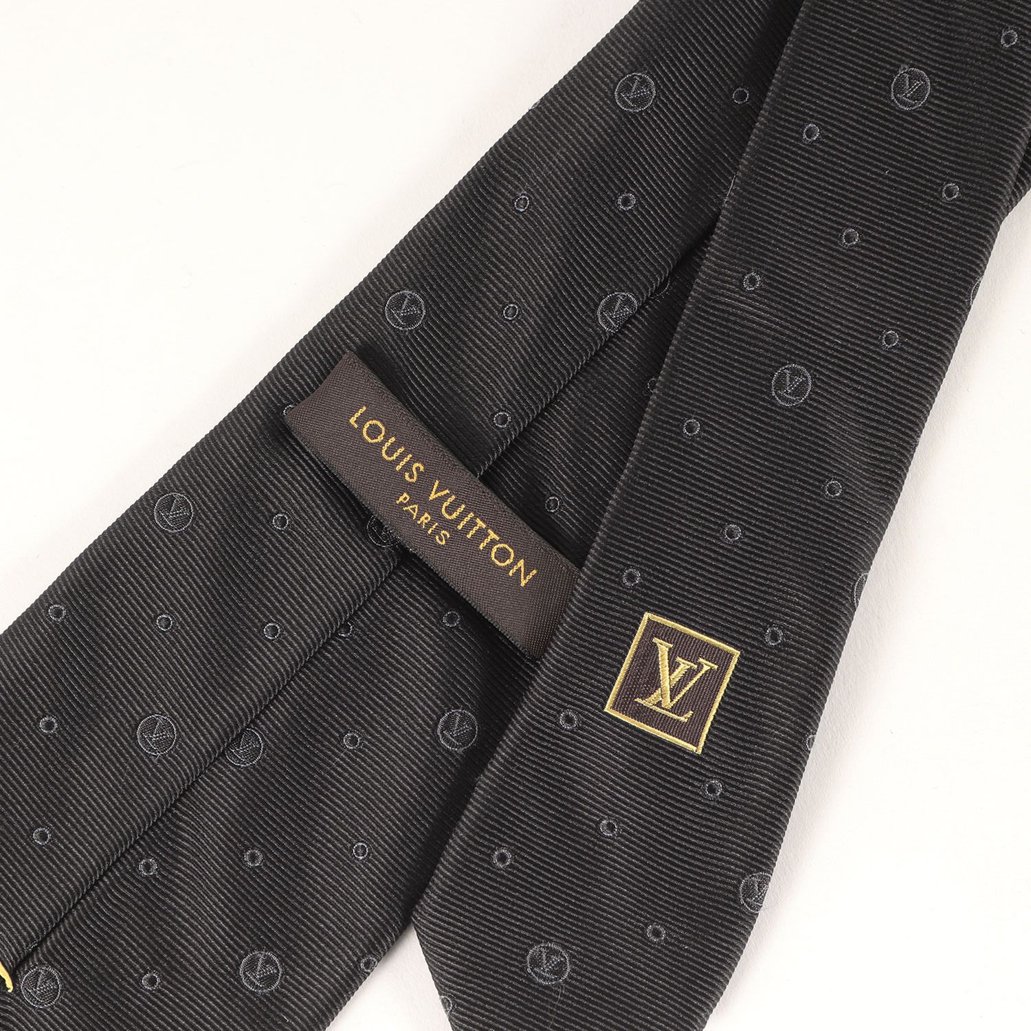 極美品　LVルイヴィトン ネクタイ　黒　ロゴ総柄　シルクジャガード 楽天市場】【アパレル】LOUIS VUITTON ルイ ヴィトン ダミエ