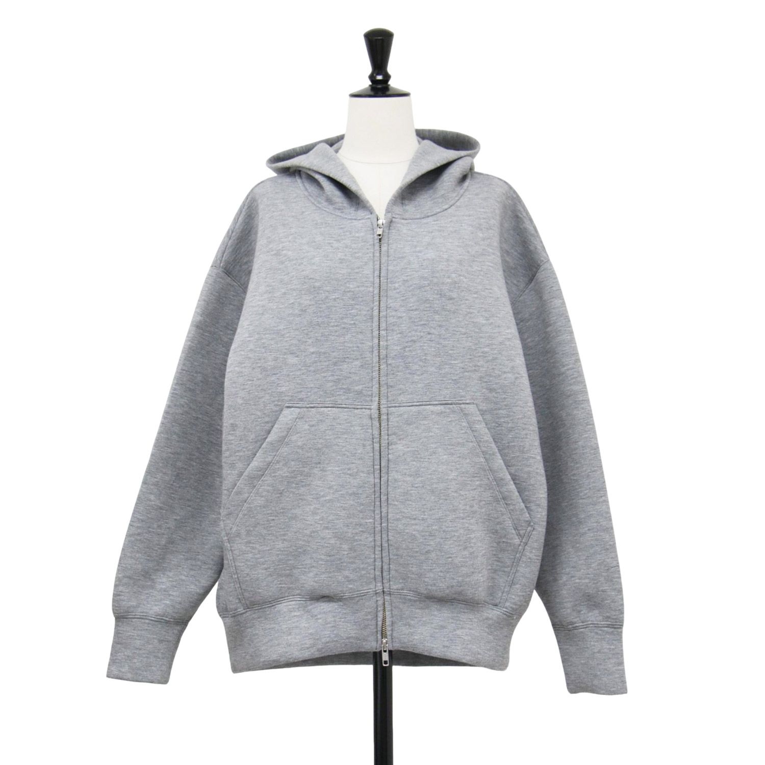 SLOBE IENA ボリュームジップアップフーディー グレー SLOBE IENA