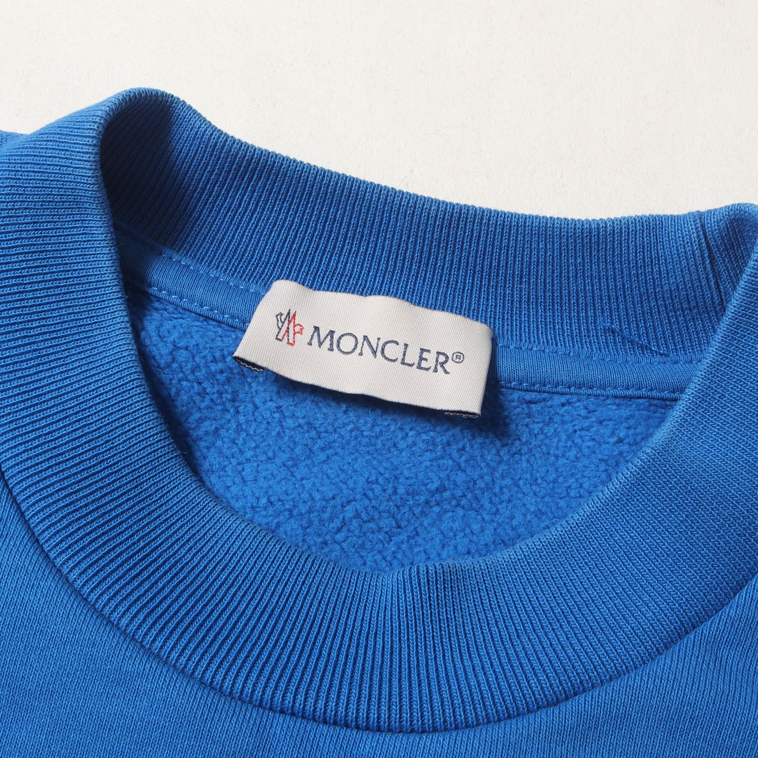 MONCLER モンクレール スウェット ブルー サイズ:M | ワンポイントロゴ