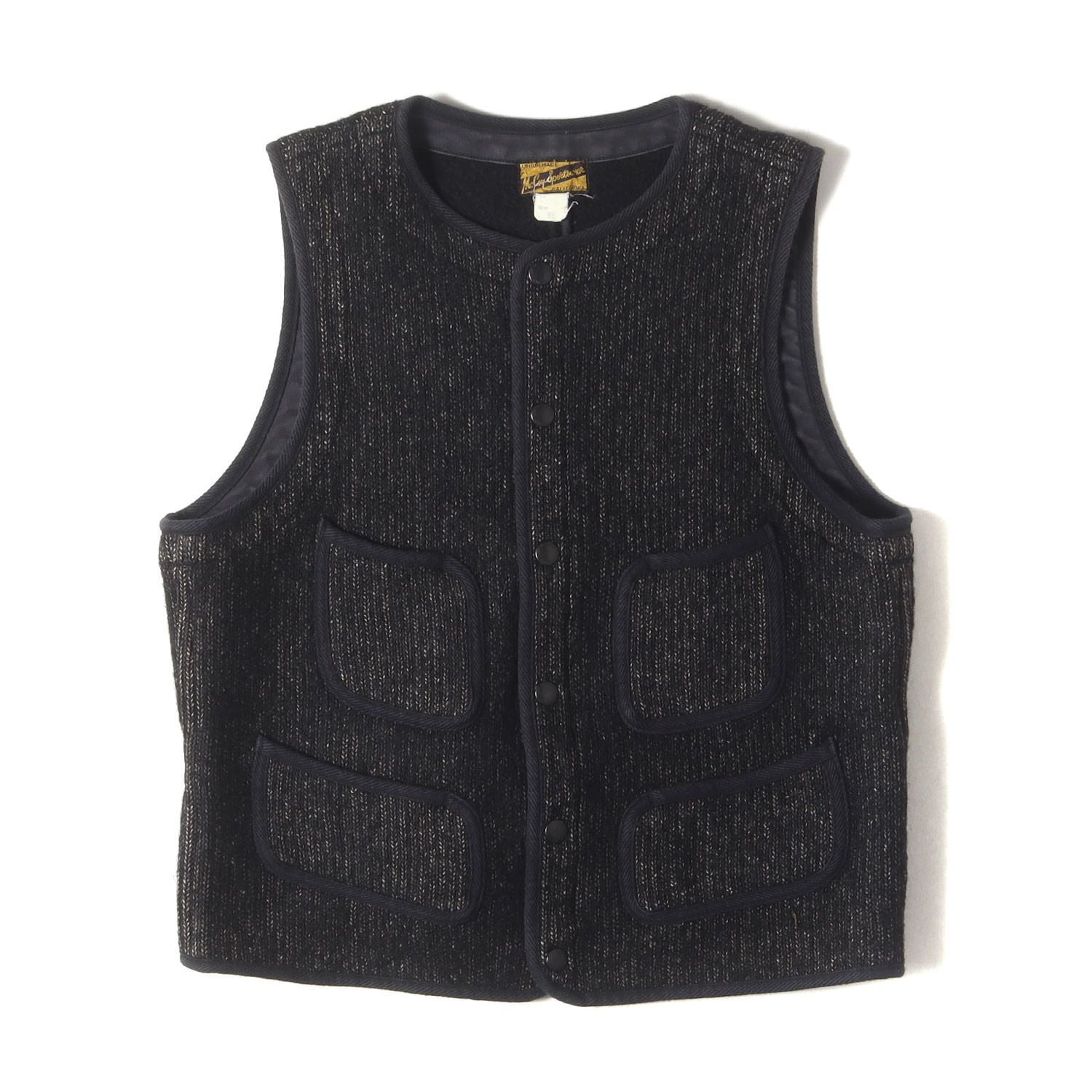 JOE McCOY ジョーマッコイ ベストサイズ:38 | ウール ベスト JOE McCOY ジョーマッコイ ベスト ブラック 黒 サイズ:38 | ウール