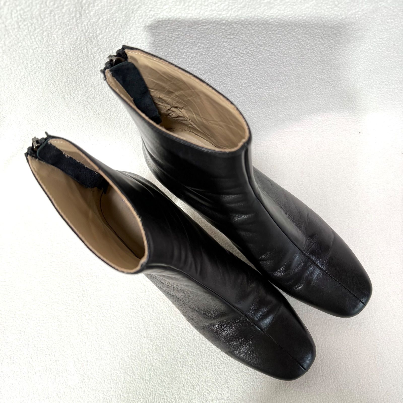 美品✨ファビオルスコーニ スクエアトゥ センターシーム レザー