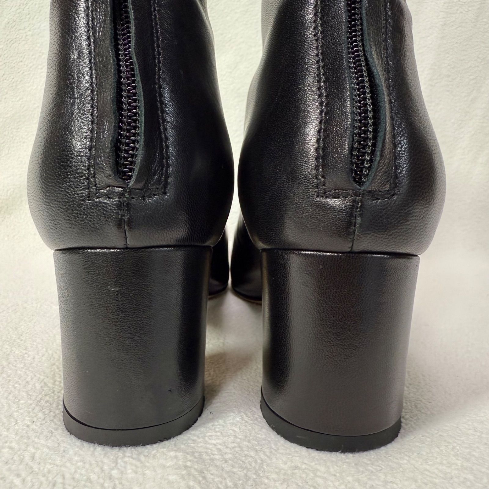 美品✨ファビオルスコーニ スクエアトゥ バックジップ センターシーム