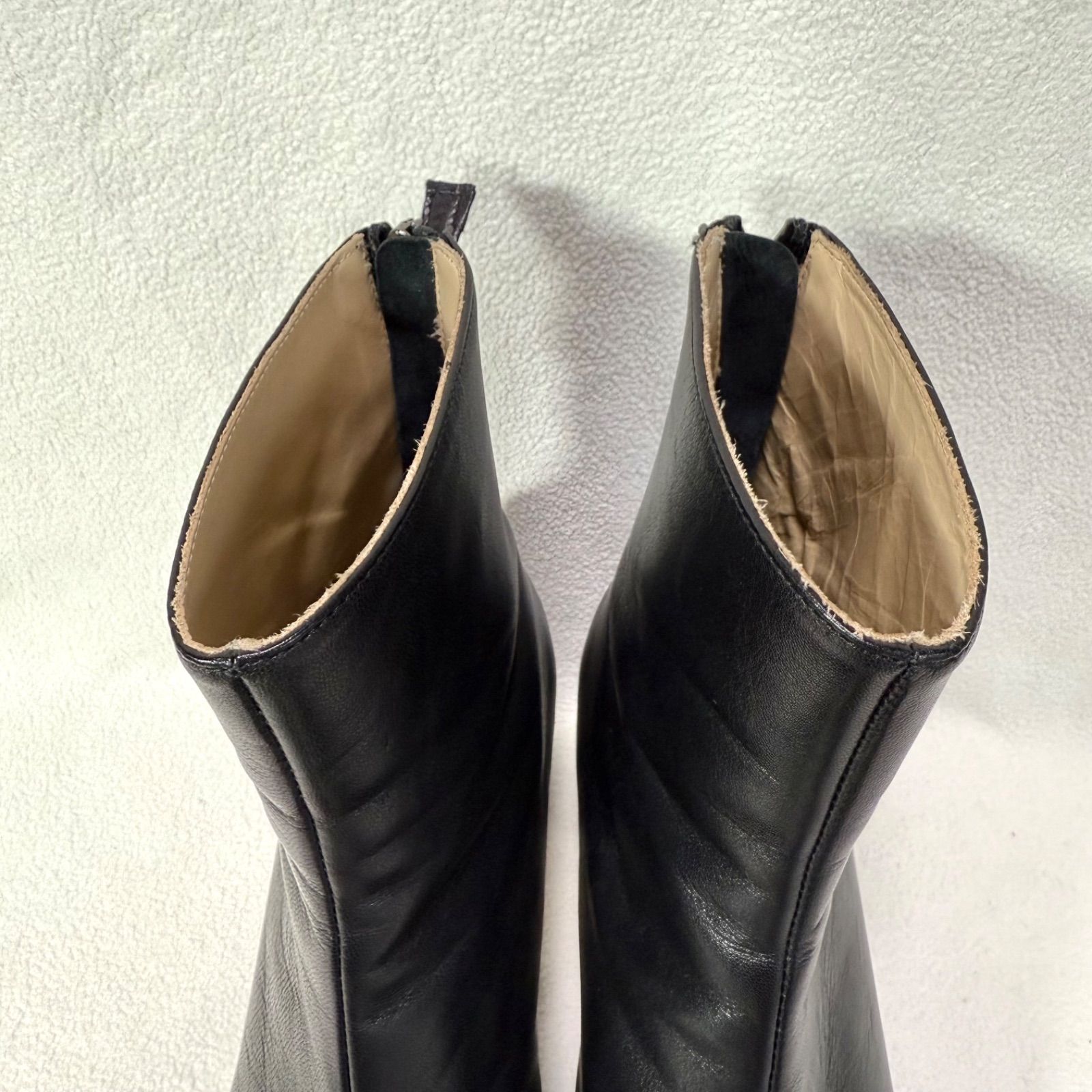 美品✨ファビオルスコーニ スクエアトゥ バックジップ センターシーム