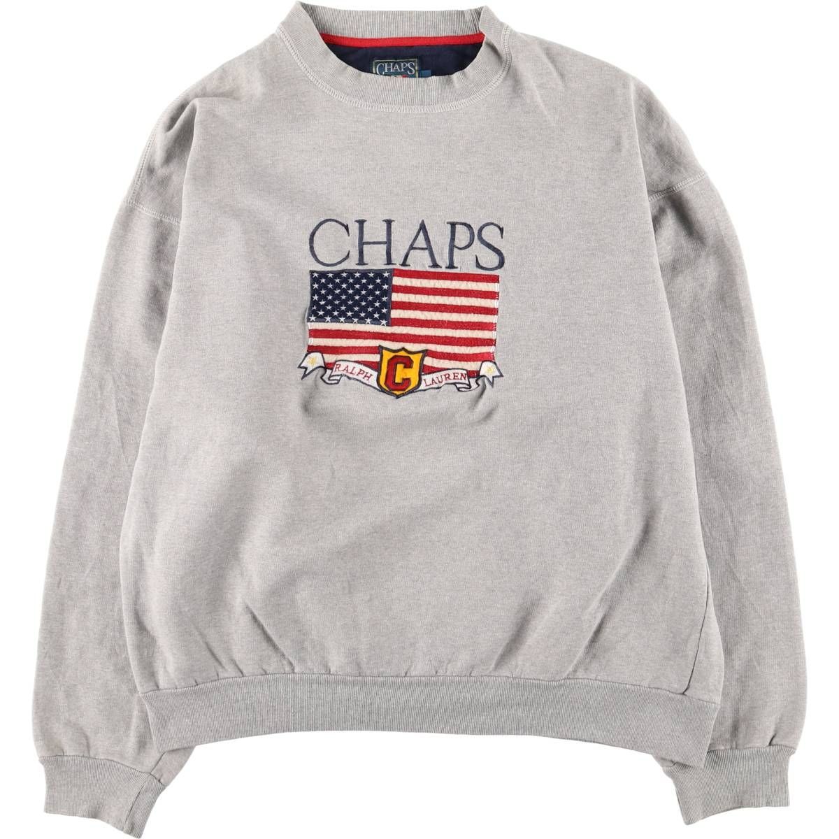 チャップス ラルフローレン 80s ウールセータ－ 星条旗柄 Ｌ 美品 古着 80年代 ラルフローレン Ralph Lauren CHAPS チャップス 星条旗柄