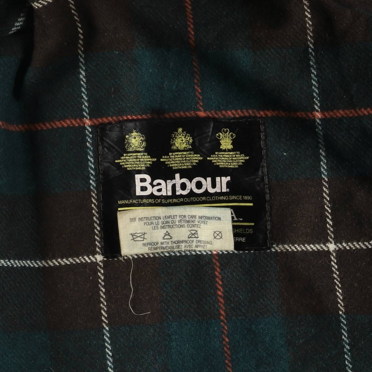 古着 80~90年代 バブアー Barbour NORTHUMBRIA ノーザンブリア 旧3  