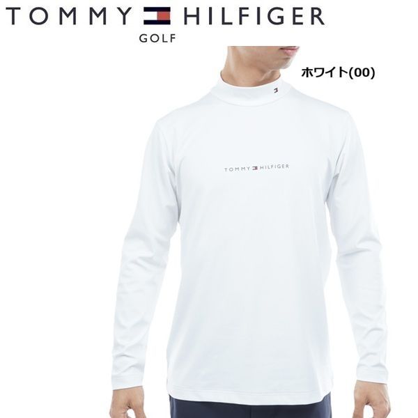 トミーヒルフィガー ゴルフ メンズ ベア天 長袖モックネックシャツ    THMA563 2025年秋冬モデル トミーヒルフィガー ゴルフ メンズ ベア天 長袖モックネックシャツ