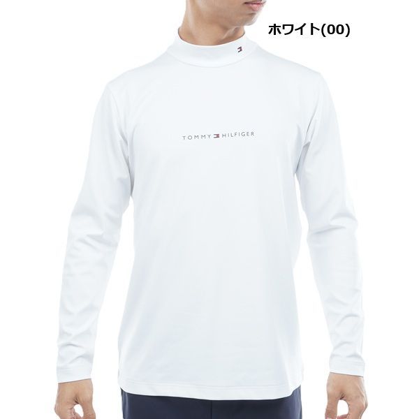トミーヒルフィガーゴルフ ベア天 長袖モックネックシャツ メンズ 2025秋冬 ゴルフウェア THMA563 トミーヒルフィガー ゴルフ メンズ ベア天 長袖モックネックシャツ