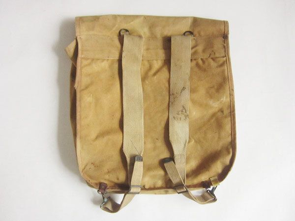 キャンバス リュックサック 土色系 ビンテージ D128-61-1008ZV
