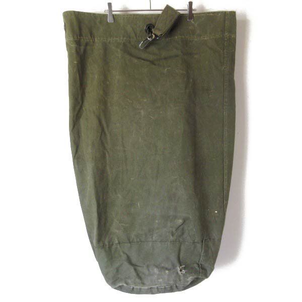 60s 実物 米軍 USステンシル キャンバス ダッフルバッグ 緑系 バラックバッグ ビンテージ リメイク利用にも D150-61-0005ZV