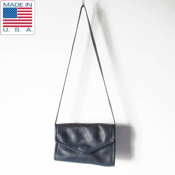 J.Duren 本革 レザー カードケース トラベルポーチ 紺系 バッグ ネイビー サコッシュ アメリカ製 D150-62-0002ZV