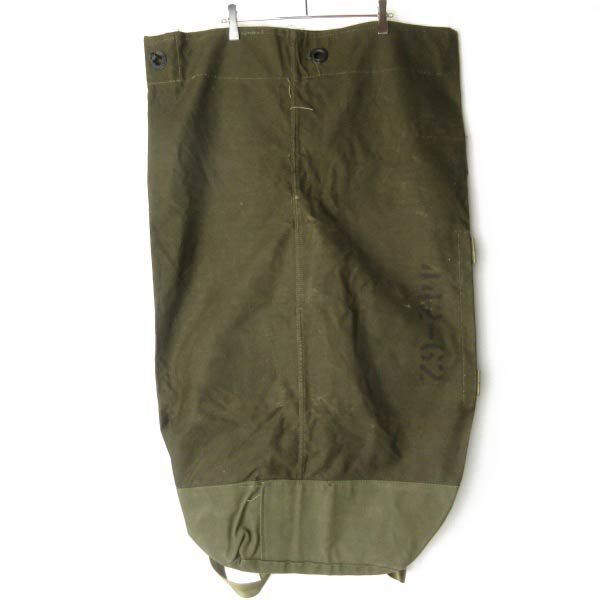 80s 実物 米軍 USステンシル キャンバス ダッフル リュック 緑系 ダッフルバッグ ビンテージ D152-61-0008ZV