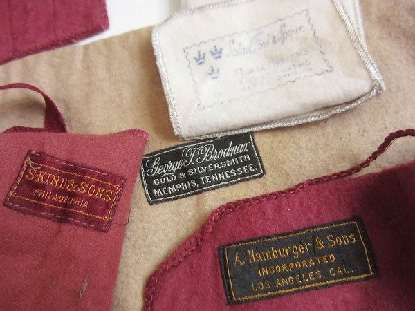 雰囲気良 ビンテージ カトラリー ケース セット ナイフ スプーンなどの携帯布 雑貨収納 インテリア 店舗什器 D128-61-1036ZV