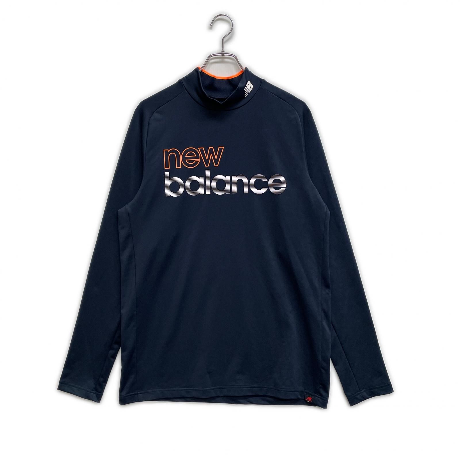 メンズ ニューバランスゴルフ New Balance golf 長袖シャツ 7 XXL 紺 ネイビー ハイネック