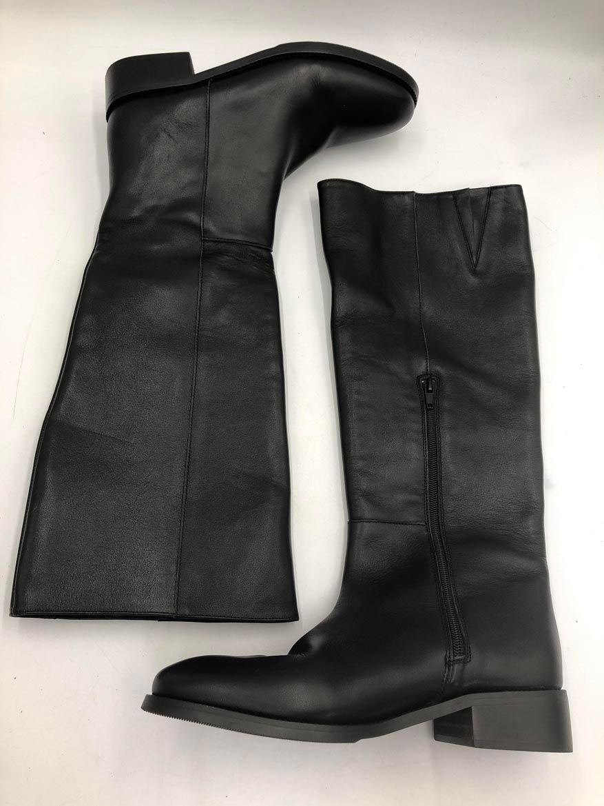  REMME レメ サイドジップ ロング ブーツ size 38 黒 レディース ロングブーツ ブーツ