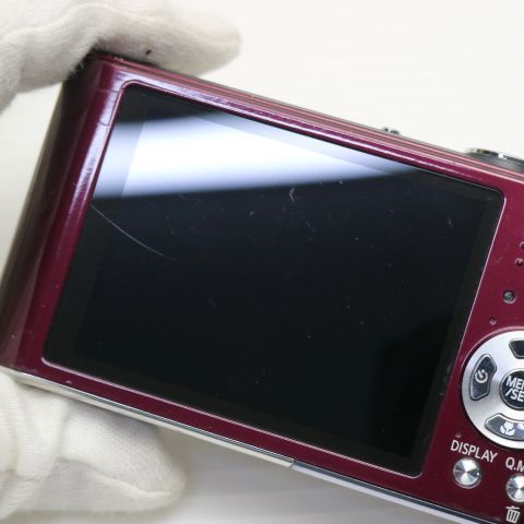 美品 Panasonic LUMIX DMC-FX60 ワインレッド　動作OK 美品 DMC-FX60 バイオレット 即日発送 Panasonic LUMIX デジカメ 本体