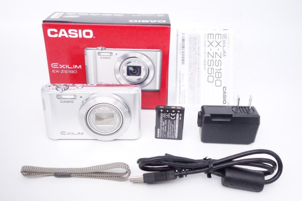 極上品】カシオ CASIO デジタルカメラ EXILIM EX-ZS180SR 光学12倍