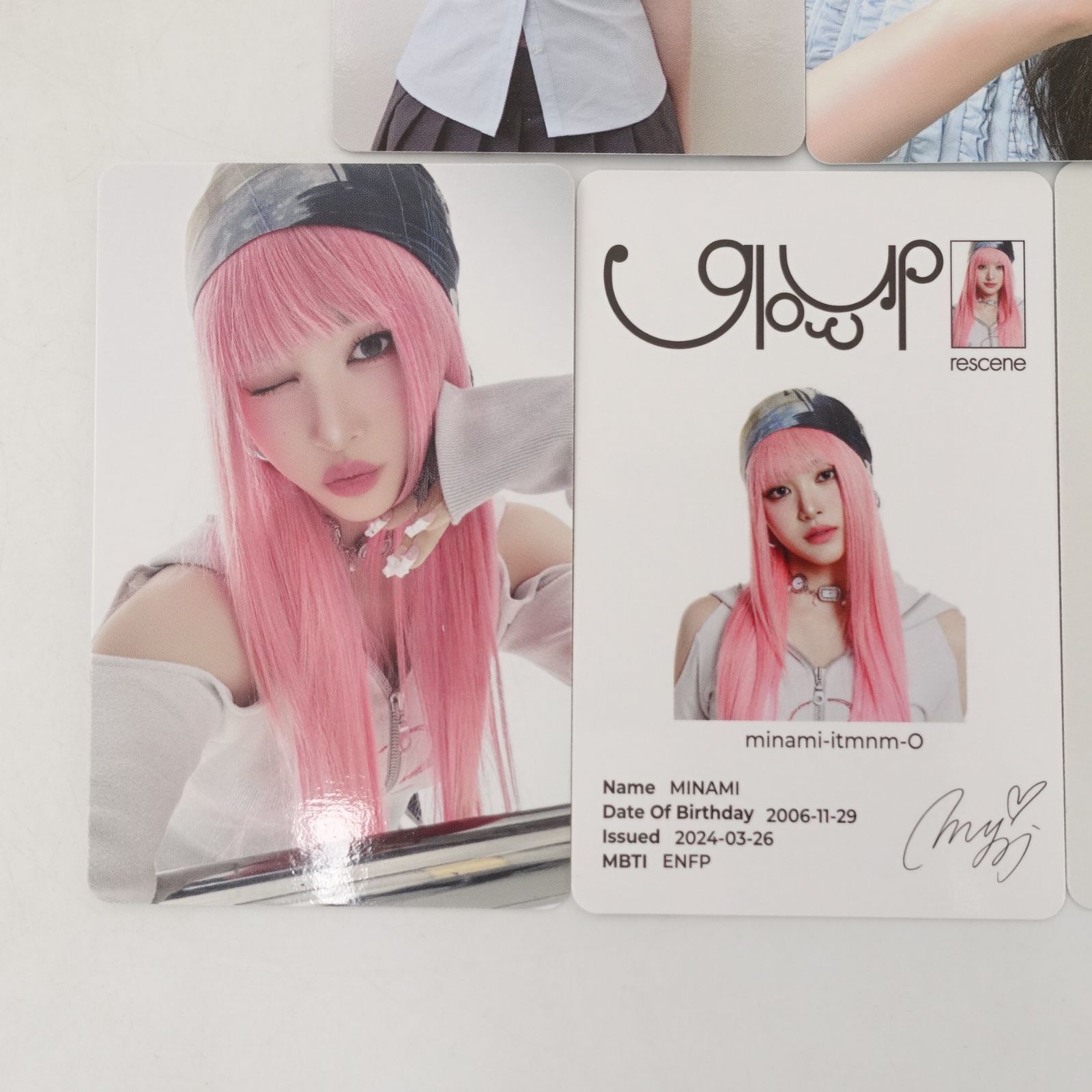 RESCENE ミナミ Glow Up 封入 トレカ フォト カード MINAMI リセンヌ