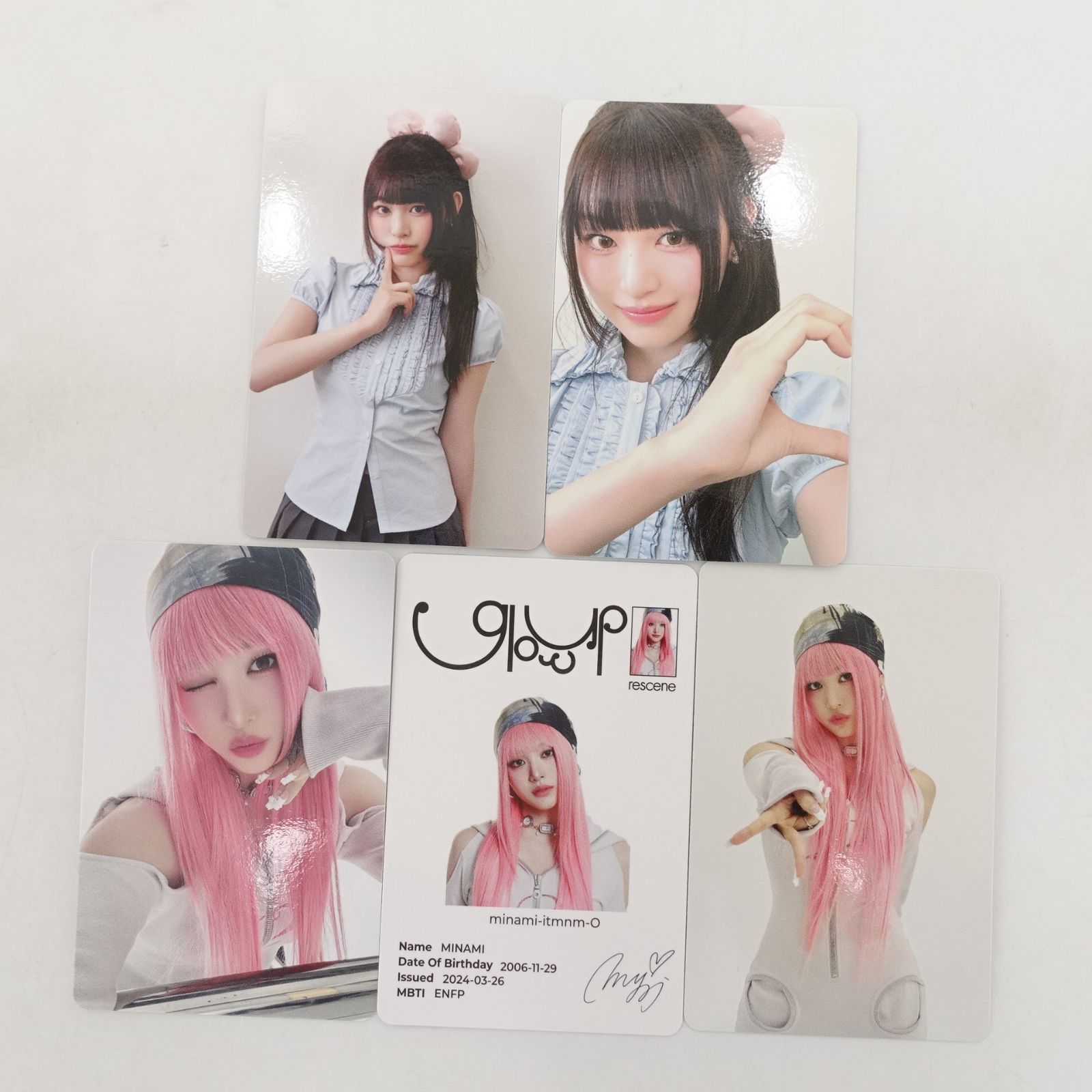 RESCENE ミナミ Glow Up 封入 トレカ フォト カード MINAMI リセンヌ